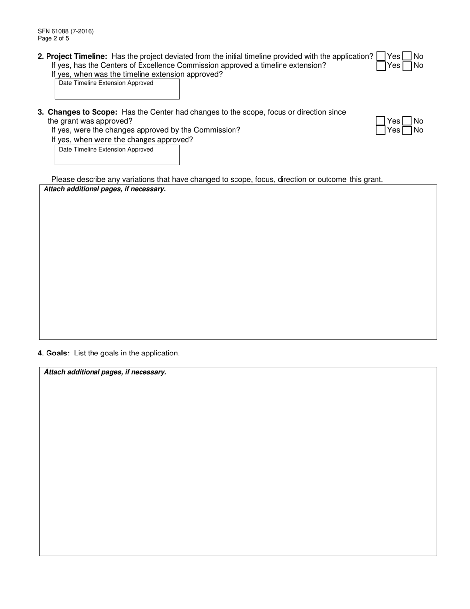 Form SFN61088 Research North Dakota Final Report - North Dakota, Page 2