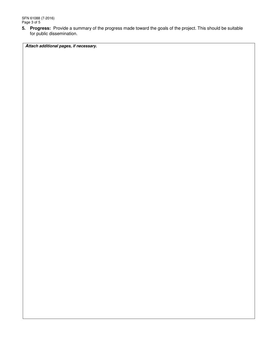 Form SFN61088 Research North Dakota Final Report - North Dakota, Page 3