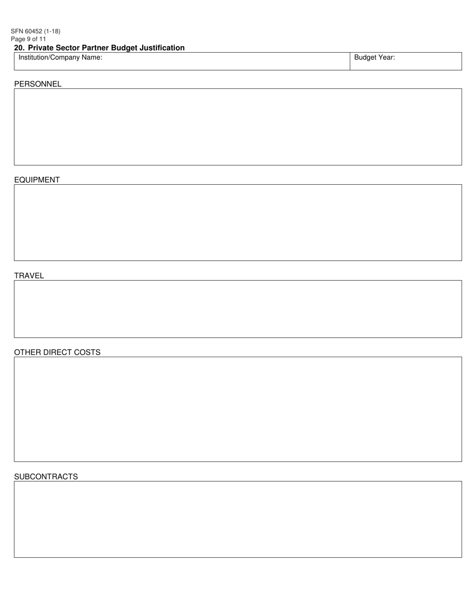 Form SFN60452 Research North Dakota Application - North Dakota, Page 9