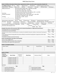 Hmis Data Entry Form - North Dakota, Page 4