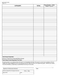 Form SFN54169 Financial Reimbursement Request Detail - North Dakota, Page 2