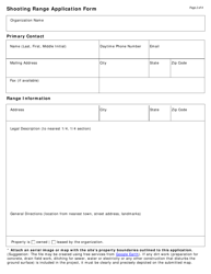 Firearm and Archery Shooting Range Grant Application Form - North Dakota, Page 2