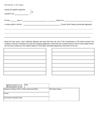 Form SFN2166 Trust Company Application - North Dakota, Page 3