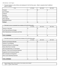 Form SFN2166 Trust Company Application - North Dakota, Page 5