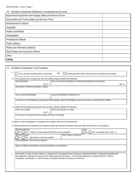 Form SFN2166 Trust Company Application - North Dakota, Page 7