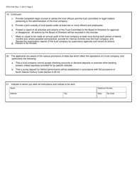 Form SFN2166 Trust Company Application - North Dakota, Page 9