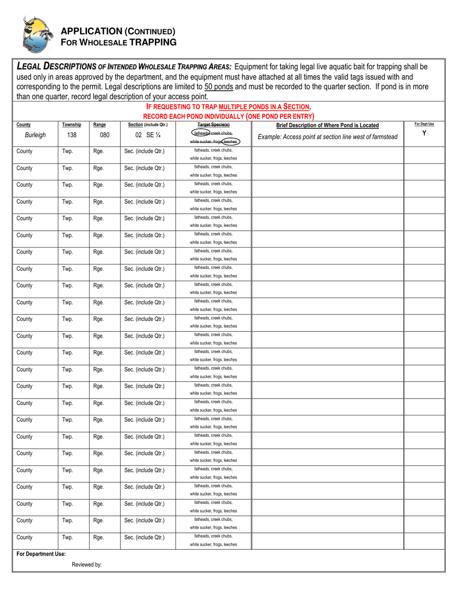 Form SFN6087 Application for Retail or Wholesale Vendor License - North Dakota, Page 3
