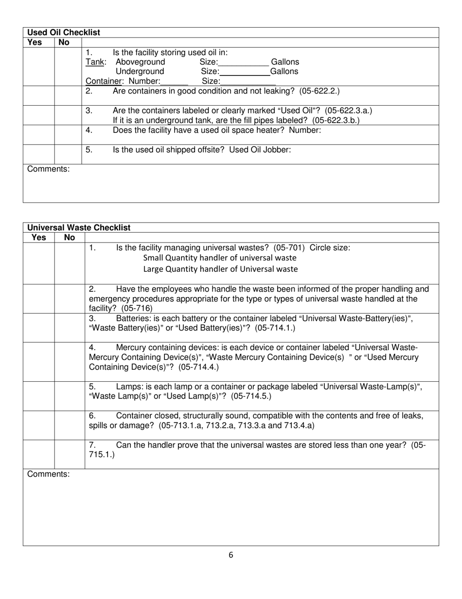 North Dakota Small Quantity and Conditionally Exempt Small Quantity