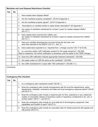 Large Quantity Generators and Tsdf Inspection Checklist - North Dakota, Page 3