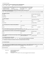 Form SFN17987 Asbestos Notification of Demolition and Renovation - North Dakota, Page 2