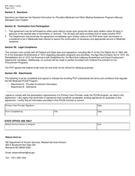 Form SFN1296 &quot;Contract to Provide Primary Care Case Management Services&quot; - North Dakota, Page 4