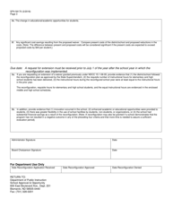 Form SFN58170 Reconfiguration of Instructional Days - North Dakota, Page 3