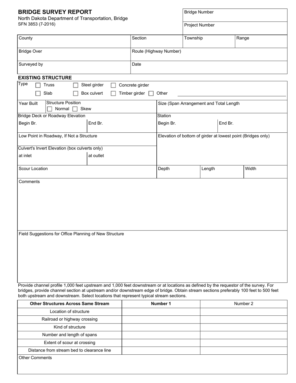 Form SFN3853 - Fill Out, Sign Online and Download Fillable PDF, North ...