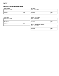 Form SFN6776 Memorandum Agreement - North Dakota, Page 2