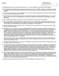 Form SFN7995 Utility Occupancy Application and Permit - North Dakota, Page 2