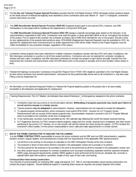 Form SFN9423 Pre-construction Conference - Equal Employment Opportunity (EEO), Title VI, Labor Standards, and Dbe Participation Information - North Dakota, Page 2
