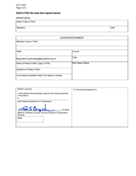Form SFN10046 Temporary Easement With Permanent Maintenance - North Dakota, Page 2