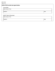 Form SFN10133 Billboard Memorandum Agreement - North Dakota, Page 2
