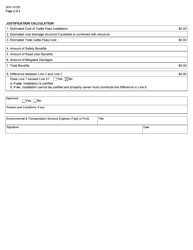 Form SFN10155 Cattle Pass Consideration - North Dakota, Page 2