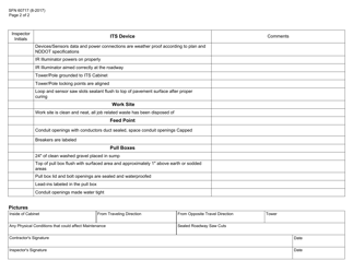 Form SFN60717 Its Device Inspection Contractor Checklist - North Dakota, Page 2