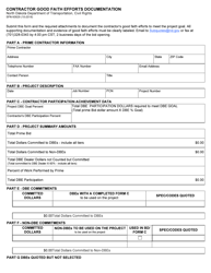 Document preview: Form SFN60829 Contractor Good Faith Efforts Documentation - North Dakota