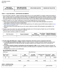 Form SFN60829 Contractor Good Faith Efforts Documentation - North Dakota, Page 2