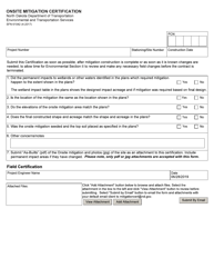 Document preview: Form SFN61042 Onsite Mitigation Certification - North Dakota