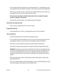 Caption and Signature (Petition) Form - North Dakota, Page 4