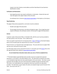 Caption and Signature (Petition) Form - North Dakota, Page 5