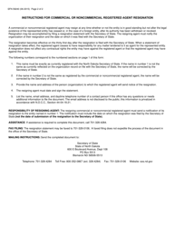 Form SFN59240 Commercial or Noncommercial Registered Agent Resignation - North Dakota, Page 2