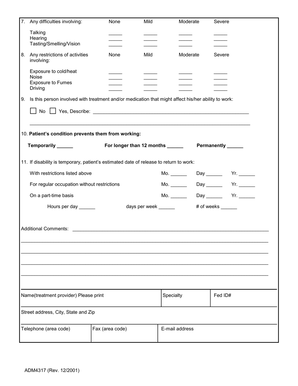 Form ADM4317 - Fill Out, Sign Online and Download Printable PDF, Ohio ...