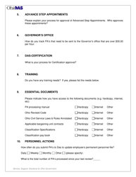 Personnel Action Compliance Review - for Decentralized Agencies Electronic Review Form - Ohio, Page 3