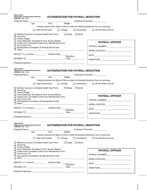 Payroll Deduction Authorization Form Template from data.templateroller.com