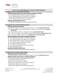 Form COM3651 (REPL-18-0001) Appraiser License/Certificate Application - Ohio, Page 6