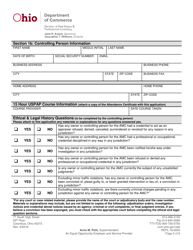 Form REPL-18-0003 Appraisal Management Company Application - Ohio, Page 4