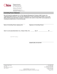 Form REPL-18-0003 Appraisal Management Company Application - Ohio, Page 5