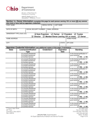 Form REPL-18-0003 Appraisal Management Company Application - Ohio, Page 6