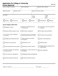 Form DODD1087 Application for College or University Course Approval - Ohio, Page 2