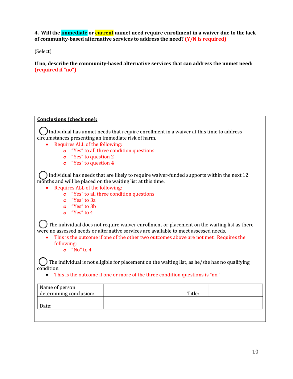 Ohio Assessment for Immediate Needs and Current Needs - Ohio, Page 10