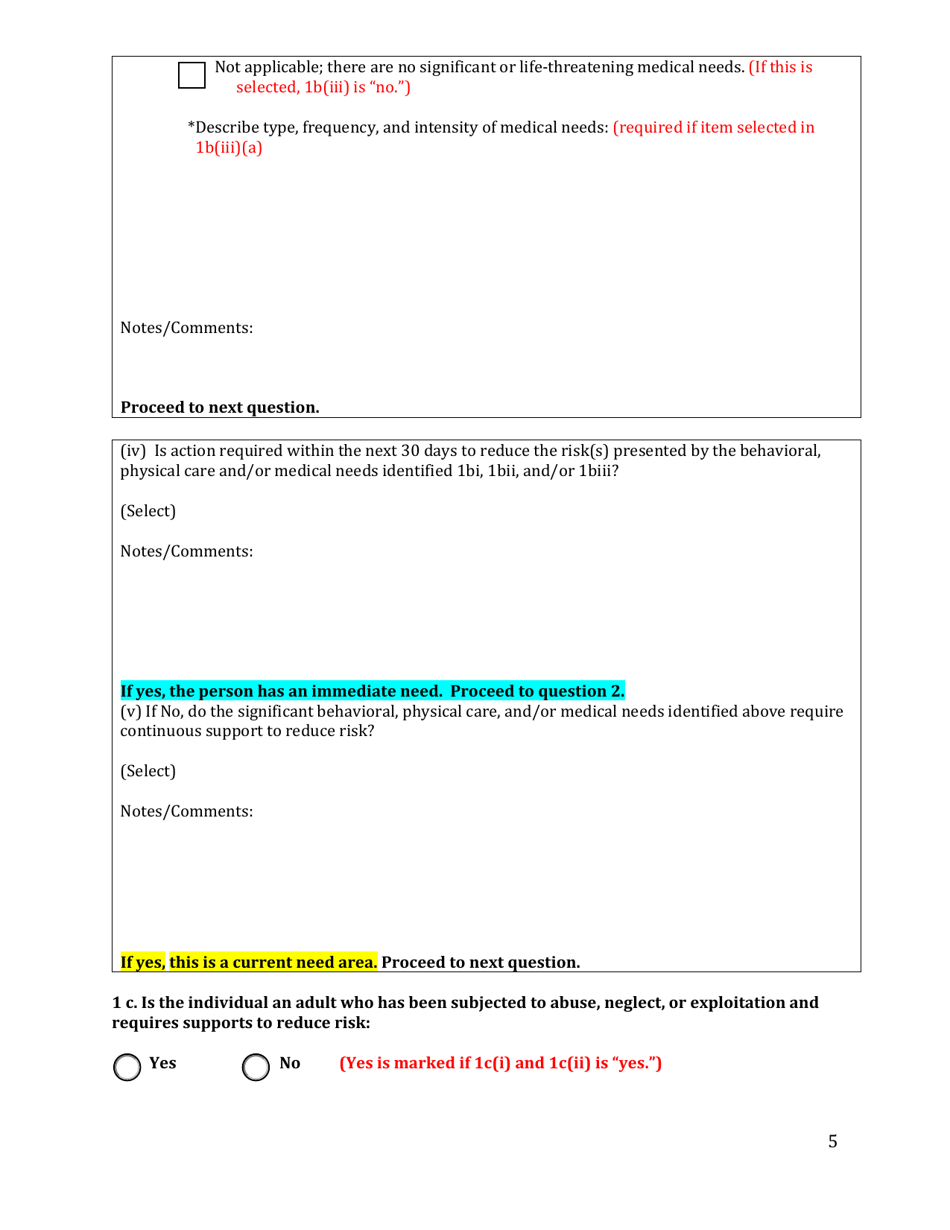 Ohio Assessment for Immediate Needs and Current Needs - Ohio, Page 5