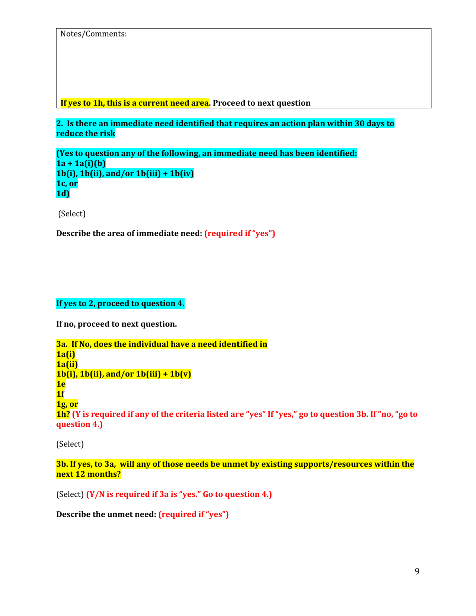 Ohio Assessment for Immediate Needs and Current Needs - Ohio, Page 9