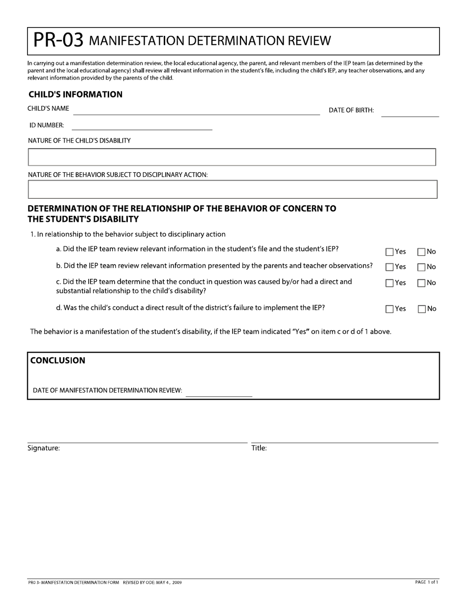 Form Pr 03 Fill Out Sign Online And Download Fillable Pdf Ohio