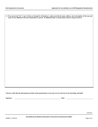 Form INS5037 Application for Accreditation as an Iro - Ohio, Page 2