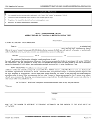 Form INS3272 Business Entity Surplus Lines Broker License Renewal/Continuation - Ohio, Page 3
