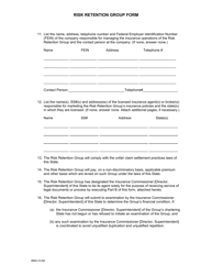 Naic Risk Retention Group Registration Form - Ohio, Page 3
