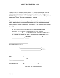 Naic Risk Retention Group Registration Form - Ohio, Page 7
