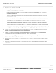 Form INS5035 Application for Accreditation as an Independent Review Organization - Ohio, Page 5