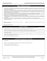 Form INS32519 &quot;Individual Viatical Settlement Broker License Renewal/Continuation&quot; - Ohio, Page 3