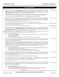 Form INS3061 Self-service Storage Business Entity Renewal Application - Ohio, Page 2