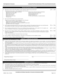 Form INS3212 Individual Third Part Administrators (Tpa) License Renewal/Continuation - Ohio, Page 3
